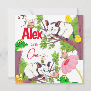 Invitation pour le premier anniversaire des enfant