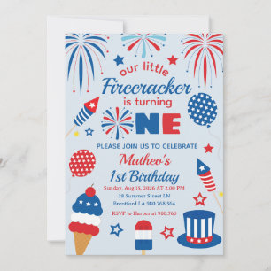 Invitation pour le premier anniversaire du 14 juil
