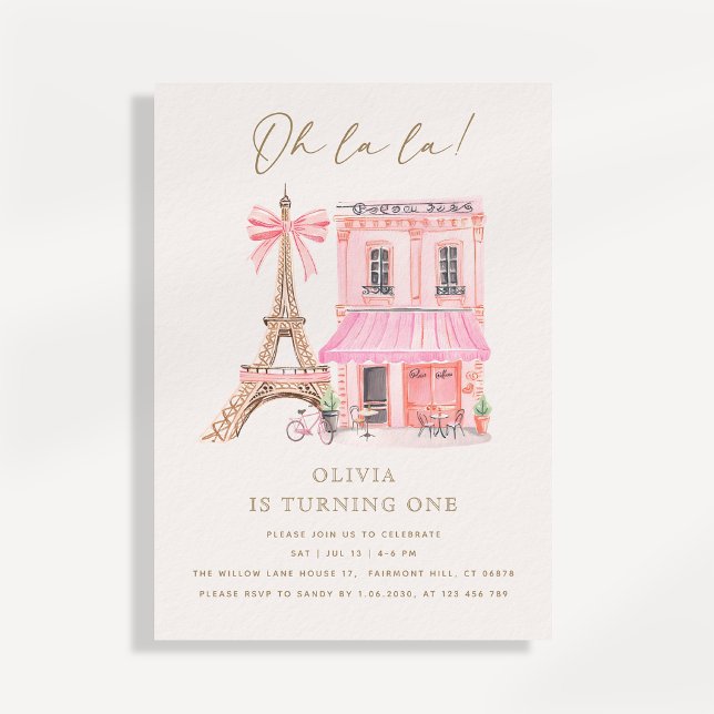 Invitation pour le premier anniversaire du Café Pa (Créateur téléchargé)