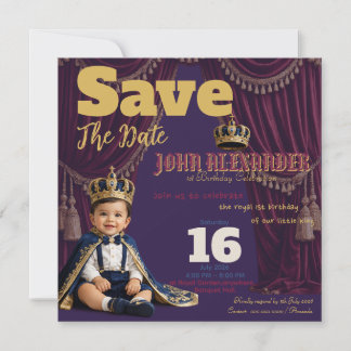 Invitation pour le premier anniversaire du petit r