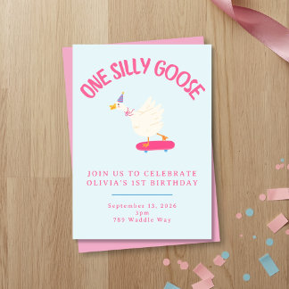 Invitation pour le premier anniversaire d'une fill