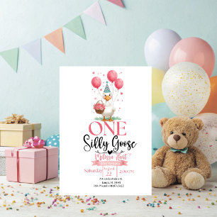 Invitation pour le premier anniversaire d'une oie 