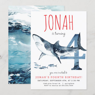 Invitation pour le quatrième anniversaire de requi