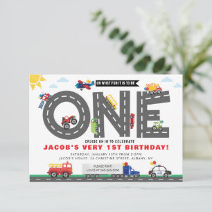 Invitation pour le transport du premier anniversai