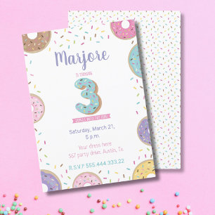 Invitation pour le troisième anniversaire, invitat
