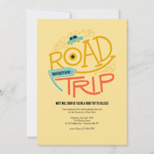 Invitation pour le voyage en voiture vers l'univer