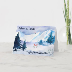 Invitation pour le week-end de snowboard et de pat