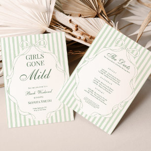 Invitation pour l'enterrement de vie de jeune fill
