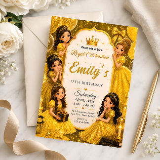Invitation pour les 17 ans de la Princesse Royale