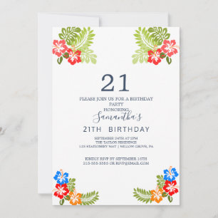 Invitation pour les 21 ans de Tropical Breeze
