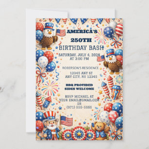 Invitation pour les 250 ans d'Amérique Patriotique