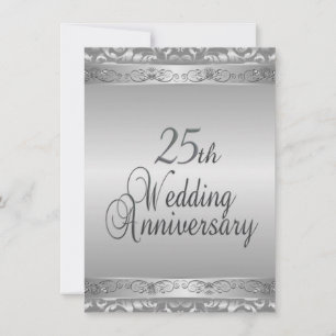Invitation pour les 25 ans de mariage