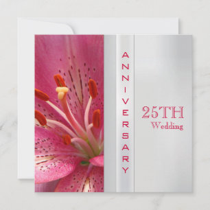 Invitation pour les 25 ans de mariage
