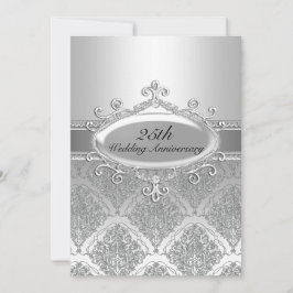 Invitation pour les 25 ans de mariage en Damassé A