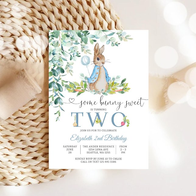 Invitation pour les 2 ans de Bunny Balloon (Créateur téléchargé)