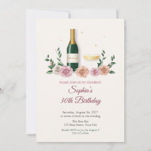 Invitation pour les 30 ans de Champagne et Roses