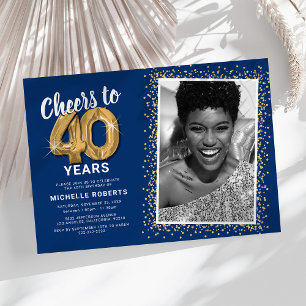 Invitation pour les 40 ans de Blue Gold Photo