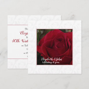 Invitation pour les 40 ans de mariage Noces de Rub