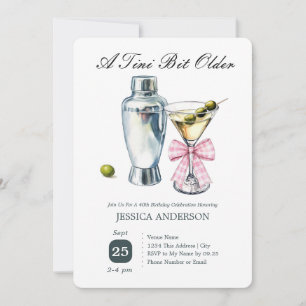 Invitation pour les 40 ans un peu plus âgé Olive