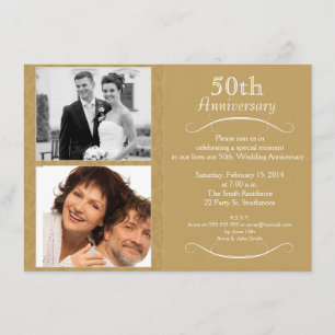 Invitation pour les 50 ans de mariage