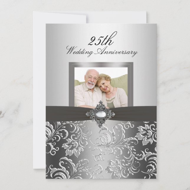 Invitation pour les 50 ans de mariage avec photo d (Devant)