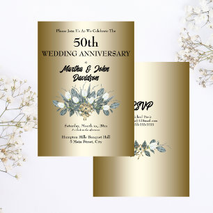 Invitation pour les 50 ans de mariage d'or