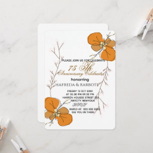 Invitation pour les 50 ans de mariage, Noces de ve