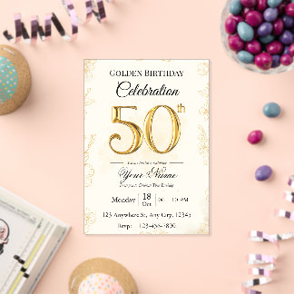 Invitation pour les 50 ans d'or