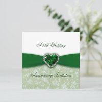 Invitation pour les 55 ans de mariage - Damask