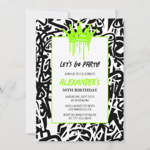 Invitation pour les 58 ans Hip hop Graffiti Couron