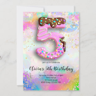 Invitation pour les 5 ans des filles