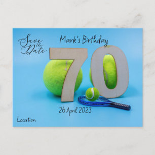 Invitation pour les 70 ans de Tennis "Sauvez la da