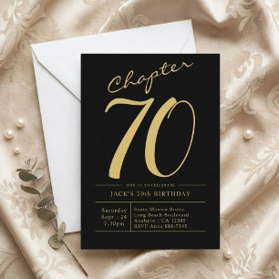 Invitation pour les 70 ans de votre mari, fête noi