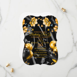 Invitation pour les 70 ans pour femmes, Fleur Surp