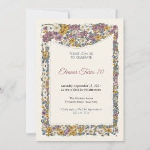 Invitation pour les 70 ans Sarabande Madeira