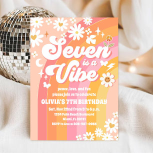 Invitation pour les 7 ans de Groovy Daisy