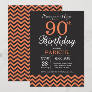 Invitation pour les 90 ans avec Chevron Noir et Co