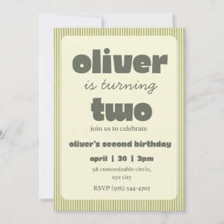 Invitation pour les petits enfants