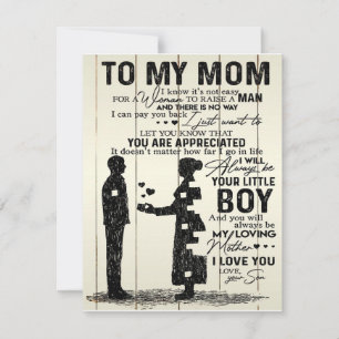 Invitation Pour ma mère, Lettre spéciale à maman, Cadeau spéc