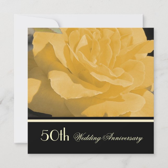 Invitation pour mariage d'or (Devant)