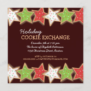 Invitation pour Noël Cookie Swap