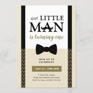 Invitation pour Petit Homme anniversaire, Petit Ho