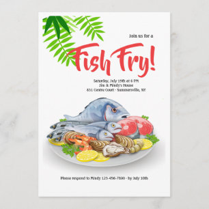 Invitation pour plateau de fruits de mer