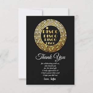 invitation pour soirée disco dance party 70s boule