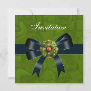 Invitation pour toutes occasions Bow Crush vert no