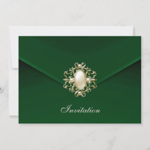 Invitation pour toutes occasions Royal Green Velve