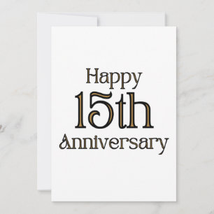 Invitation pour un 15e Anniversaire de Mariage