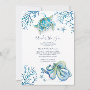 Invitation pour un 1er Anniversaire sur le thème d
