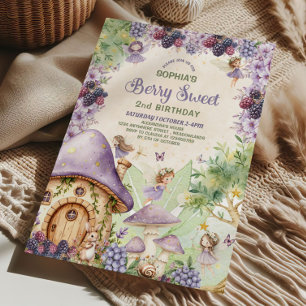 Invitation pour un 2ème anniversaire douce baie de