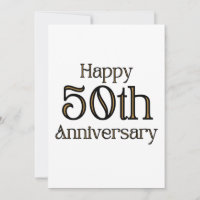 Invitation pour un 50e Anniversaire de Mariage